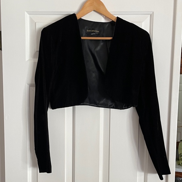 Scott McClintock Black Velvet Bolero - Picture 1 of 2